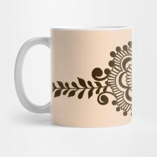 Brown Henna Tattoo - Brown Mehendi Motifs Mug